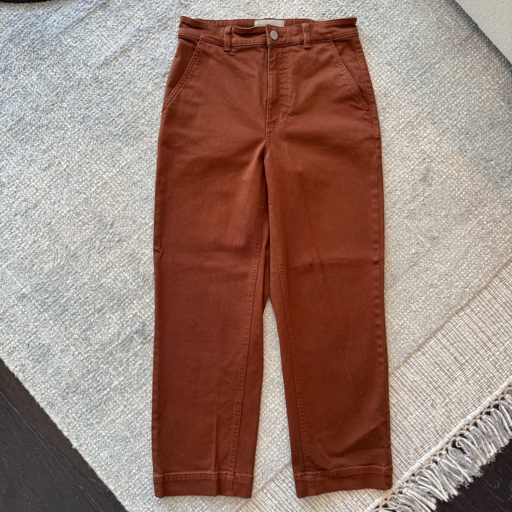 Everlane Women’s The Straight-Leg Crop in Cocoa Brown Regular Length Size 6
